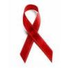 Buy cheap Small ribbon bow Tie , Satin Red AIDS bow with safety pin to sign AIDS mark from wholesalers