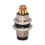Waterproof Male Female Connector , Panel Mount Waterproof Connector With Solder
