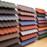 Buy cheap Custom Corrugated Roof Sheet Red Stone Coated Metal Tiles For Residential Industrial from wholesalers
