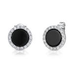 Round studs earrings Sterling Silver AAA+ 925 Silver CZ Earrings for women