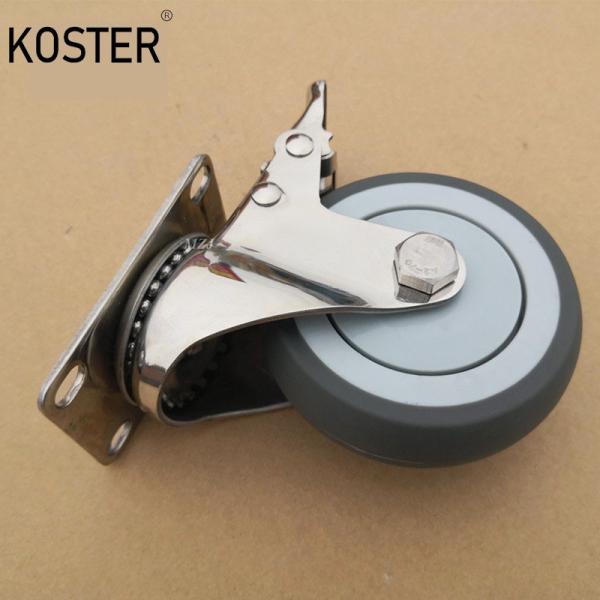 Buy cheap 4 Inch Steel Fork Table Cart Medical Wheel Heavy Duty Caster with 1.000kg Gross Weight from wholesalers