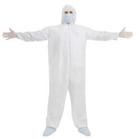 Buy cheap PPE Disposable Protective Coverall Waterproof White 25gsm-70gsm product
