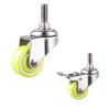 Buy cheap 50mm Waterproof Silent Wheel 50kg Capacity Stainless Steel Threaded Stem PU Casters from wholesalers