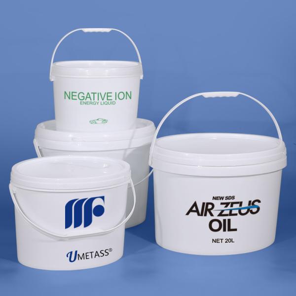 Buy cheap White Plastic Oval 5 Gallon Polypropylene Buckets Ice Cream Wine food Tub from wholesalers