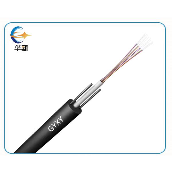 Buy cheap Huaxin Uni Tube GYXY G652D 2 4 6 8 Core External Fibre Optic Cable Single Mode RFP Strength Non Armored from wholesalers