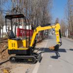 Hydraulic Transmission Mini Track Excavator Agricultural Excavator 1.8 Ton
