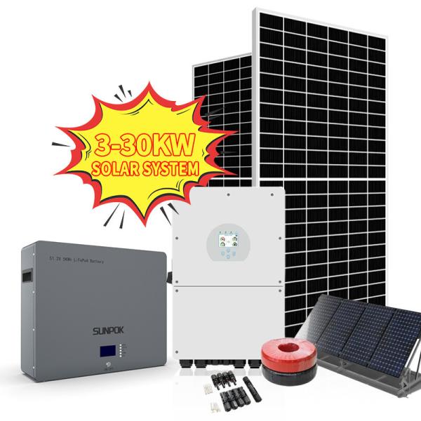 Buy cheap Off Grid Solar Power Energy System 5kv 3kva 5kw 8kw Complete Design Hybrid Solar Panel from wholesalers