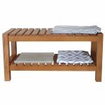 Disassembly Structure Teak Wood Solid Wood Shoe Bench
