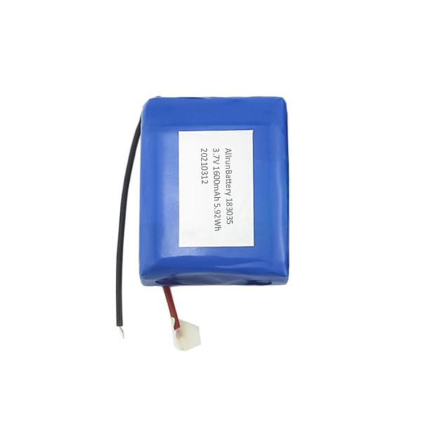 Buy cheap Custom Lithium Battery Pack 183035 Li Ion Battery 3.7 V 1600mah from wholesalers