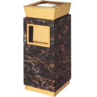Buy cheap Marble Titanium Stand Up Ashtrays Suitable for Hotel lobby product