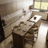 Buy cheap Villa Wood Grain Complete Sets Modern Designs Solid Wood Kitchen Cabinet Sets from wholesalers