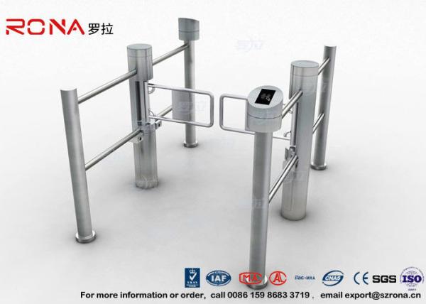 Buy cheap Double Core Biometric Pedestrian Security Gates Stainless Steel With Access Control from wholesalers