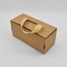 Buy cheap White Kraft Corrugated Mailer Boxes Artpaper Collapsible Shoe Box With Carry Handle from wholesalers