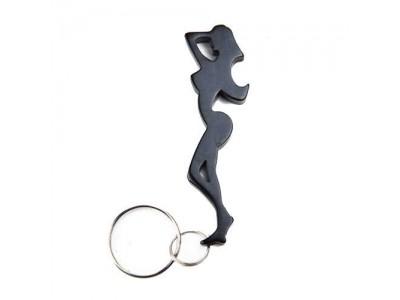 Aluminum Woman Bottle Opener Keychain,Funny woman shape aluminum beer bottle