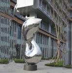 High Polished Outside Garden Statues Stainless Steel 2.8 Meter Total Length