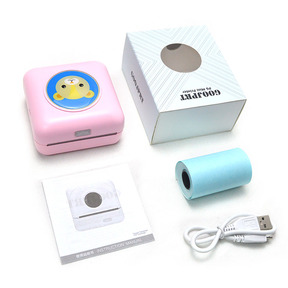 NEW Portable Bluetooth 4.2 Printer Phone Photo Pocket Sticker Bill Thermal Printer USB Micro Connector