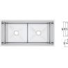 Buy cheap 40 Inch Luxury Stainless Steel Kitchen Sinks , Undermount Double Drainer Kitchen Sink from wholesalers