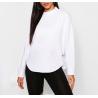 Buy cheap Drop Shoulder Slogan Embroidery Sweatshirt Blank Camo 100% Cotton Womens Oversized Sweatshirt from wholesalers