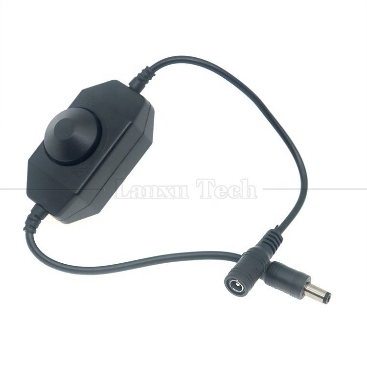 CE Certificate 12V 24V Male to Female DC Power ON OFF Switch Controller LED Dimmer for Lamp
