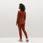 Burnt Orange Formal Stylish Womens Suits 5% Spandex