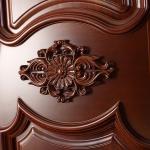 2 Leaf Double Laminated Wooden Doors 120mins Front Entrance Wooden Door