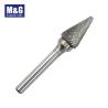 Buy cheap Engineering Industry Solid Carbide End Mill Bit Double Cut Burs Dia 3mm - 16mm from wholesalers
