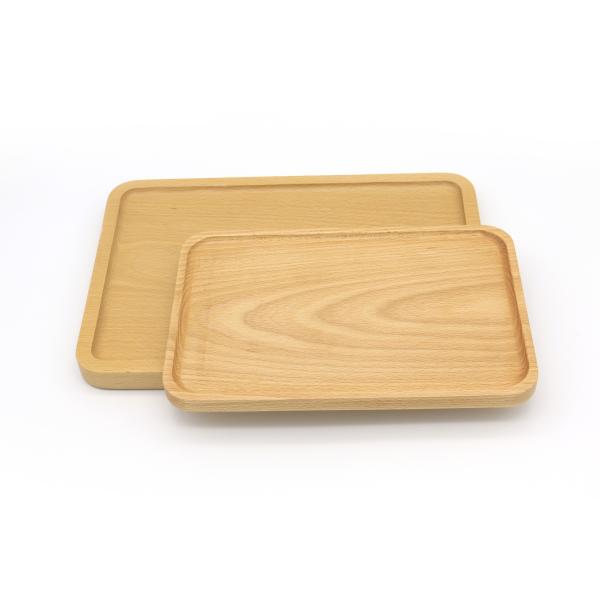 Buy cheap 300mm X 200mm Polished Wooden Serving Tray Beech Wood Fruit Tray from wholesalers