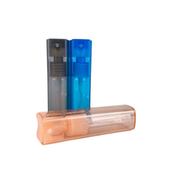 Buy cheap Empty 10ml Perfume Pump Sprayer Plastic Bottles With Flip Cap For Cosmetic from wholesalers
