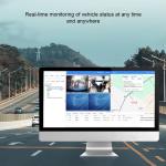 Single Camera Vehicle Positioning System 4G Wide Angle Car Surveillance Tracking