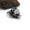 Buy cheap Fashion 925 Silver Plated Stainless Steel Engraved Wolf Vintage Old Ring (SA385) from wholesalers