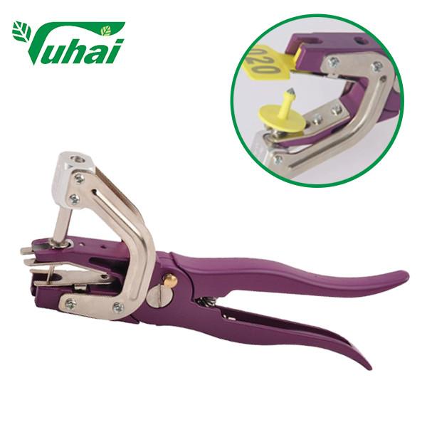 Buy cheap Livestock Ear Tag Applicator Purple Animal Metal Identification Tagger Plier from wholesalers