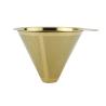Buy cheap High Grade Gold Hand Drip Coffee Dripper Paperless Coffee Maker Etching Bottom from wholesalers