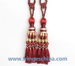 Fashion custom long tassel fringe trimming for curtain attractive tieback