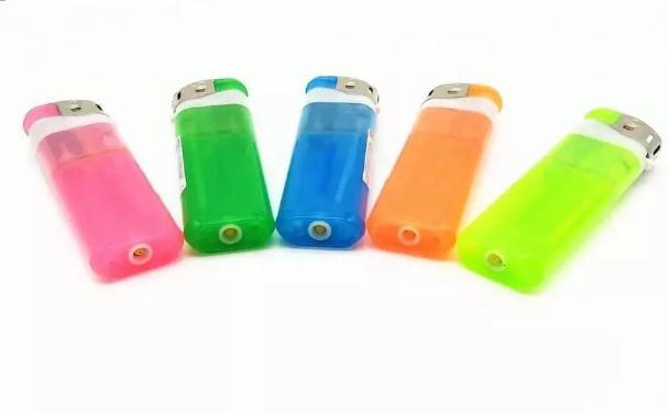 Direct Manufacturer Transpanrent Color Refillable Electric Cigratte Smoking Flameless Lighter