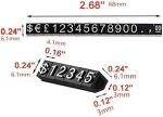 Customizable Free Standing Plastic Arabic Number Display Stand for Counter Store
