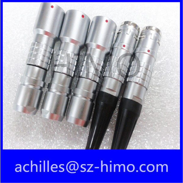 Self-Latching 6pin IP68 Chrome Metal K Series Push Pull Lemo Watertight Connector