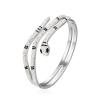 Buy cheap Medusa Snake All Diamond Bracelet Personalized Stainless Steel Gold Bangle from wholesalers