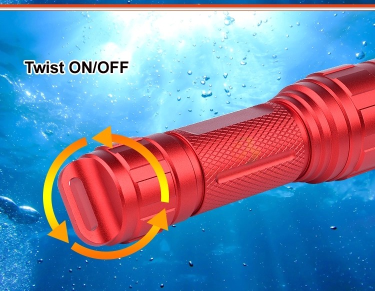 10 Watt High Power Led Flashlight Torch Light Aluminium Alloy Tactical Mini Bright Diving