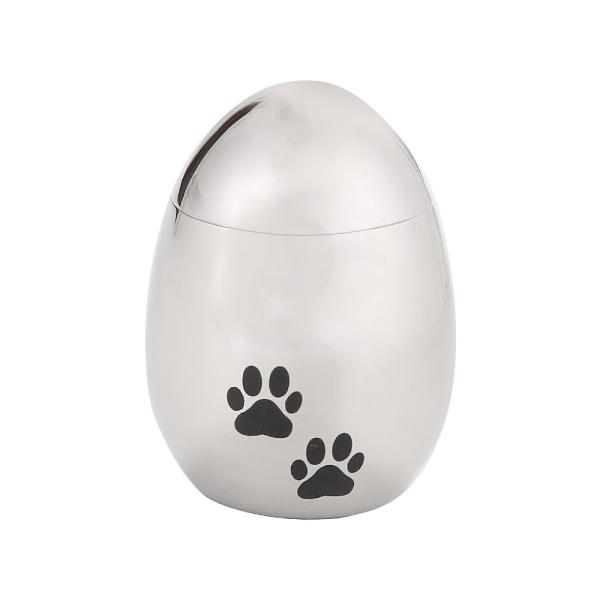 Buy cheap Waterproof Pet Urns Egg Shape Eco - Friendly Silver / Black / Rose Gold Color from wholesalers