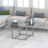 Buy cheap Geometric Tempered Glass Coffee Tables Gold Stainless Steel Frame For Home Hotel from wholesalers
