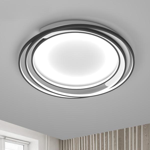 Modern Creative Wrought Iron Ceiling Lights Atmosphere Living Room ring Ceiling