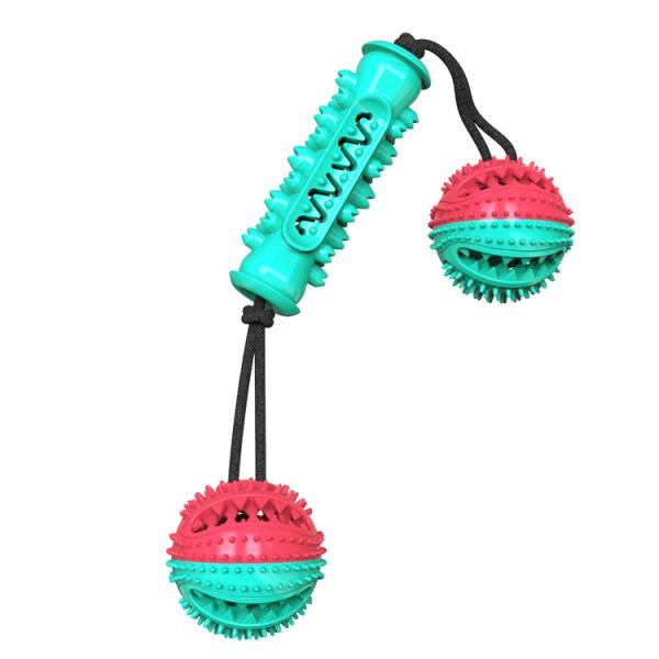 New Type Top Sale Eco-friendly Dog Toothbrush Toy Stick Rope Pet Molar Bite Ball