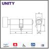 Buy cheap WC Bathroom Mortice Lock Cylinder Satin Nickel EN1303 Brass Material from wholesalers