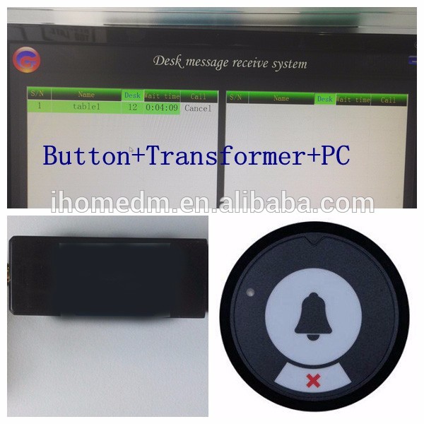 Lower cost counter communication system restaurant waiter caller