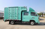 Used Light Cargo Trucks 2.7 Meters Container Box 2+3 Seats Double Cabin Chinese