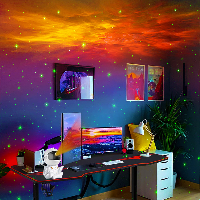 ABS Rotatable Galaxy Projector For Room , Multipurpose Outer Space Projector