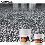 Water Based Epoxy Clear Coat Flake Floor Coating Withstand Daily Wear