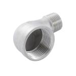 Sanitary Stainless Steel 90 Degree Inner Wire Female Reducing Elbow for Silver