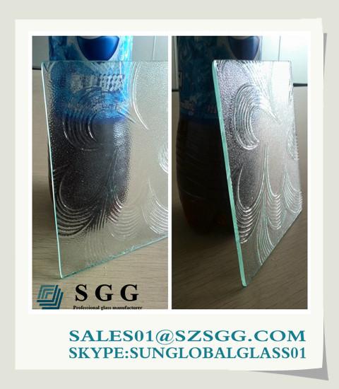 Buy cheap 4mm clear patterned glass sheet from wholesalers