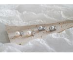 Lanciashow 925 Sterling Silver Jewelry Natural Freshwater Pearl Stud Earrings